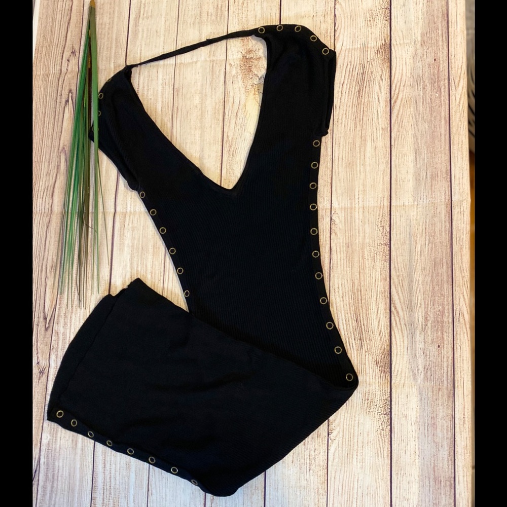 Marciano Ribbed BodyCon Side Snap and Unsnap Dress